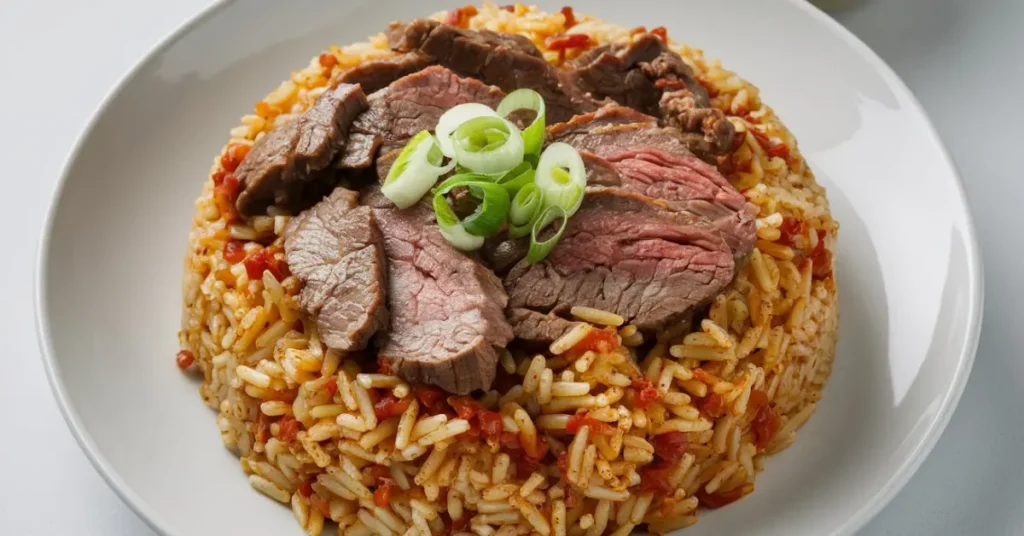 beef pepper rice