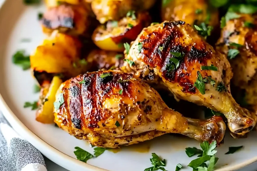 A mix of spices and herbs for air fryer rotisserie-style chicken.